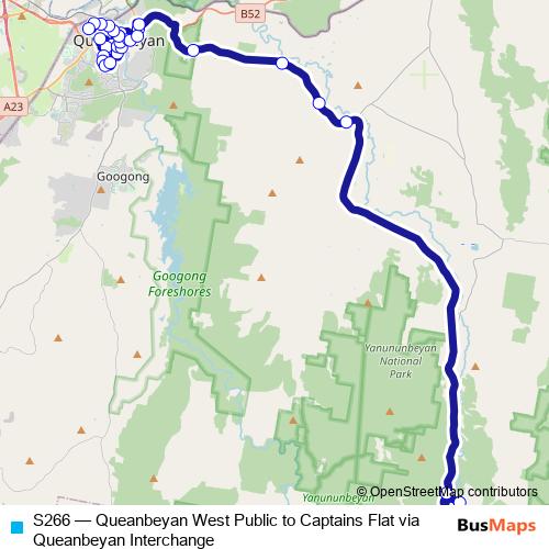S266 bus Line Map
