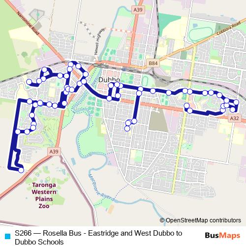 S266 bus Line Map