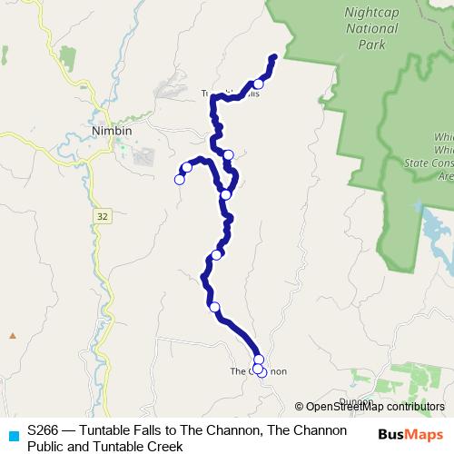 S266 bus Line Map