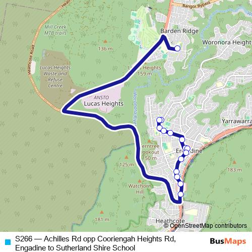 S266 bus Line Map