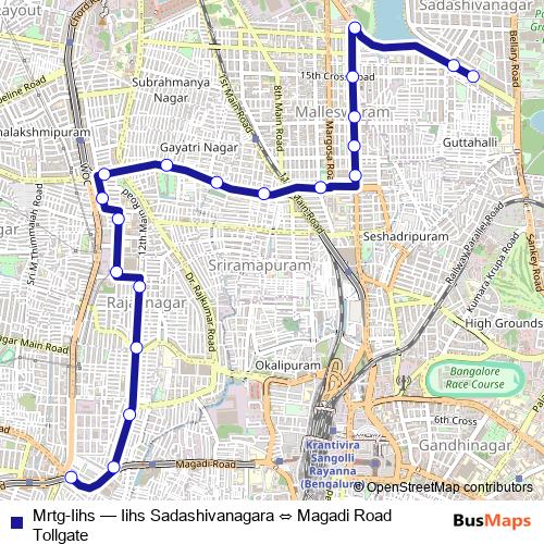 Mrtg-Iihs bus Line Map