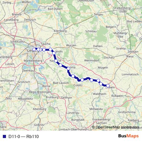 D11-0 rail Line Map