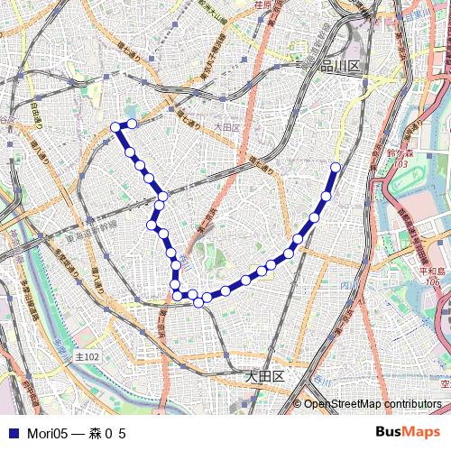 Mori05 bus Line Map