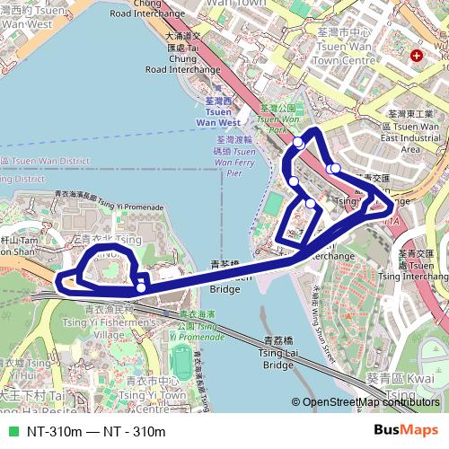 NT-310m bus Line Map