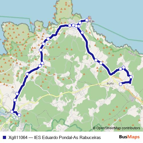 Xg811064 bus Line Map