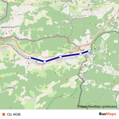 Os 4438 rail Line Map