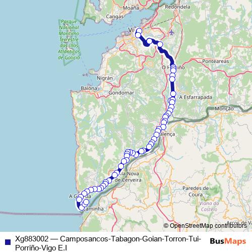Xg883002 bus Line Map
