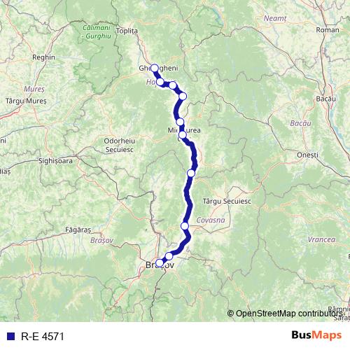 R-E 4571 rail Line Map