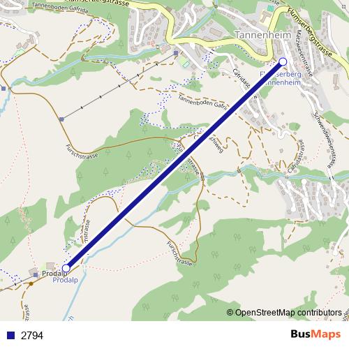2794 cable-car Line Map