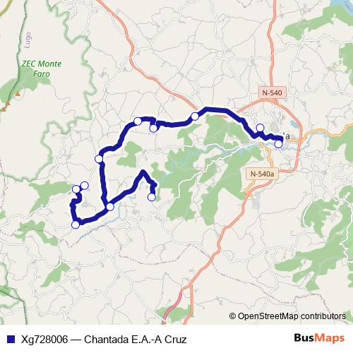 Xg728006 bus Line Map