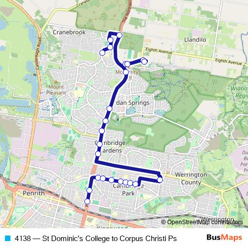 4138 bus Line Map