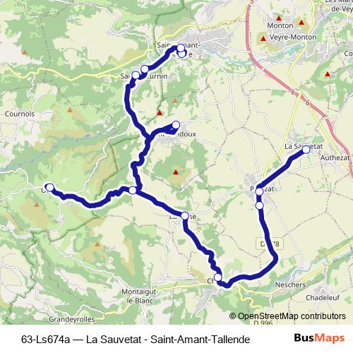 63-Ls674a bus Line Map