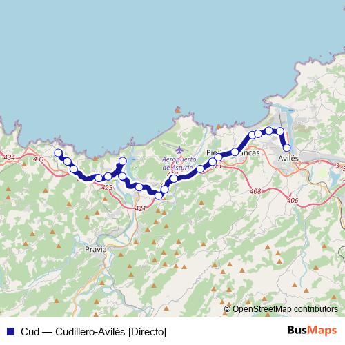 Cud bus Line Map
