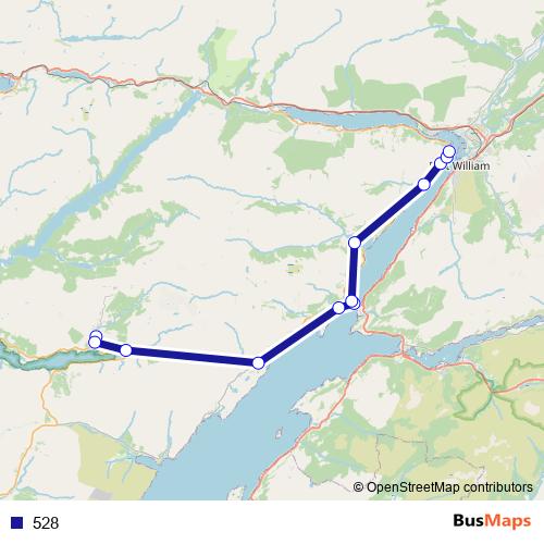 528 bus Line Map