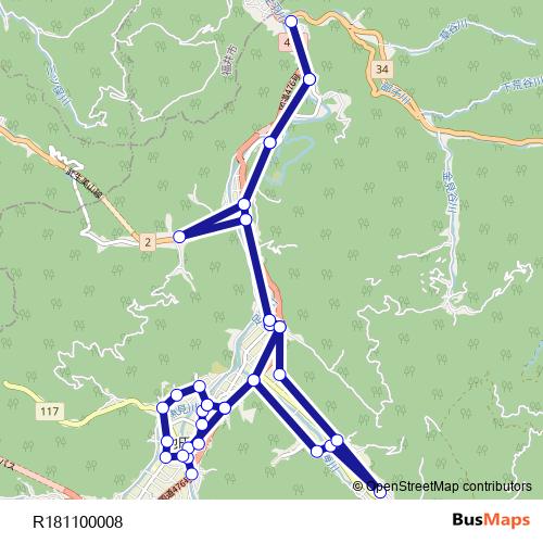 R181100008 bus Line Map