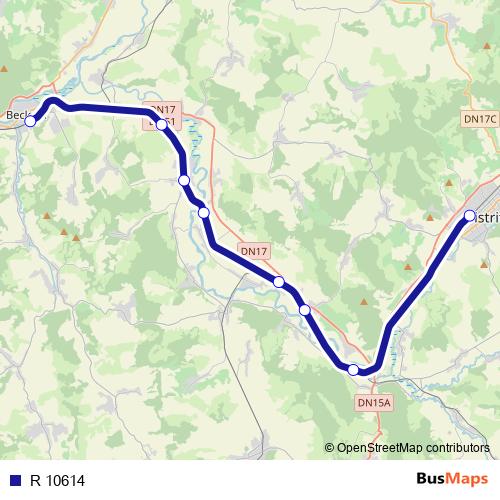 R 10614 rail Line Map