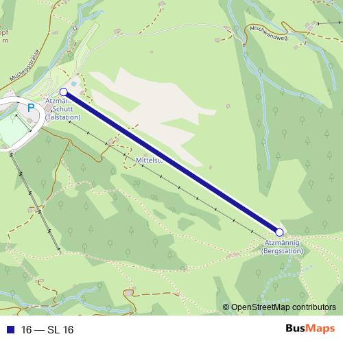 16 cable-car Line Map