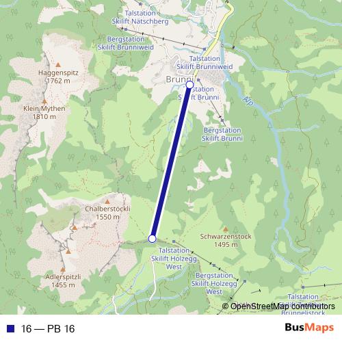 16 cable-car Line Map