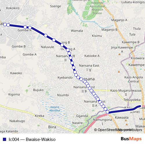 Ic004 bus Line Map