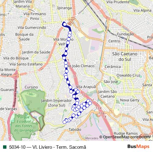 5034-10 bus Line Map
