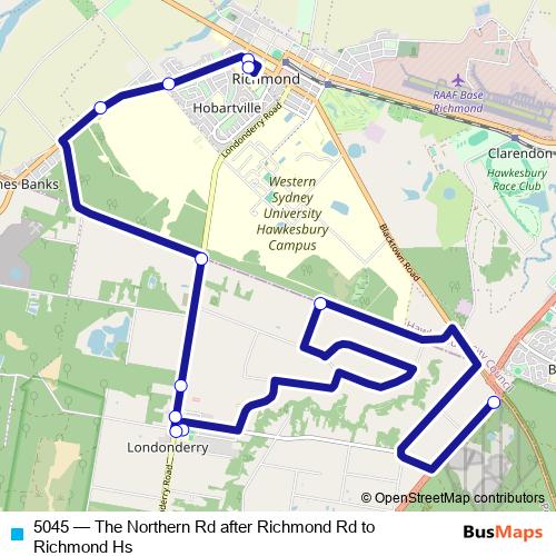 5045 bus Line Map