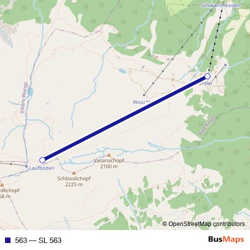563 cable-car Line Map