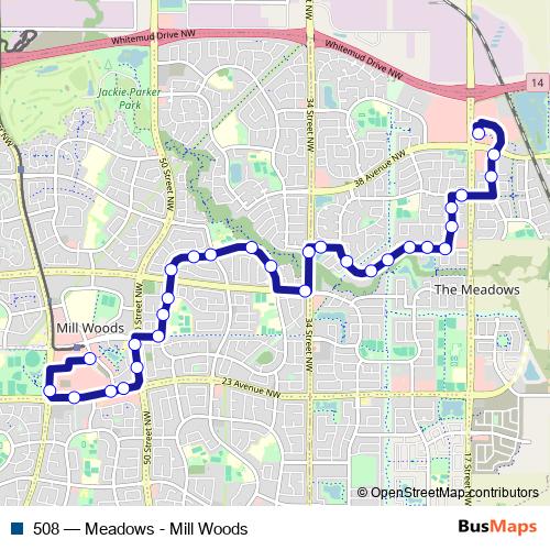 508 bus Line Map