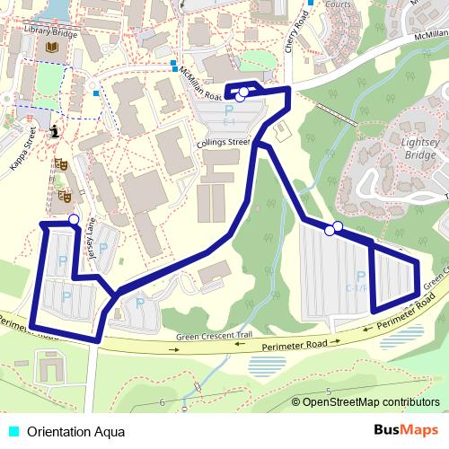 Orientation Aqua bus Line Map