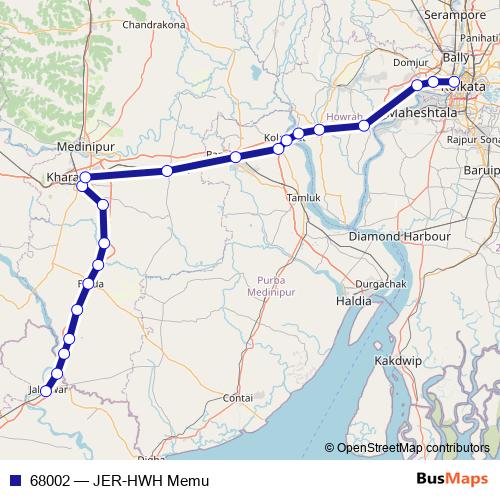 68002 rail Line Map