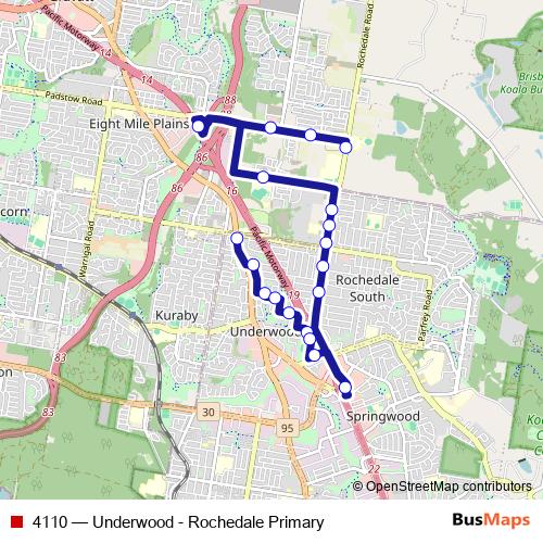 4110 bus Line Map