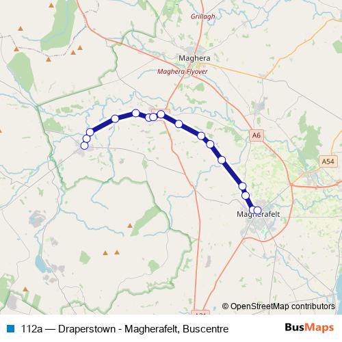 112a bus Line Map