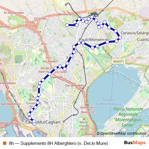 8h bus Line Map