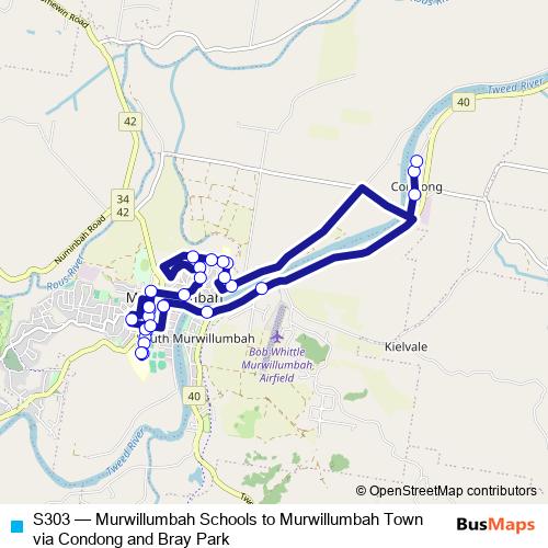 S303 bus Line Map