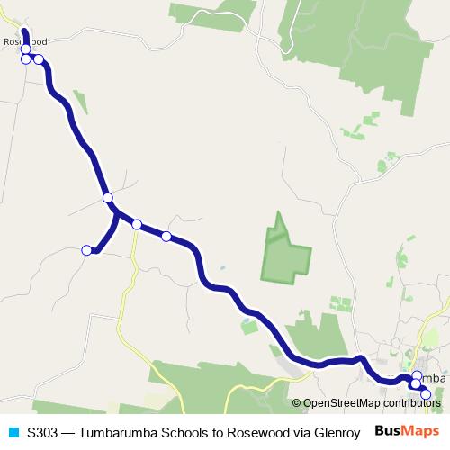 S303 bus Line Map