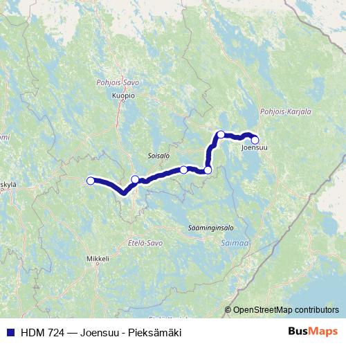 HDM 724 rail Line Map