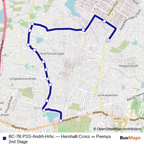 BC-7B PSS-Andrh-Hrhc bus Line Map