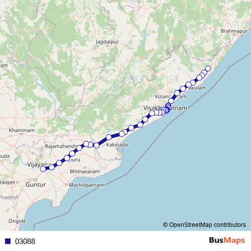 03088 bus Line Map