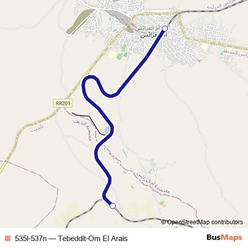 535l-537n rail Line Map