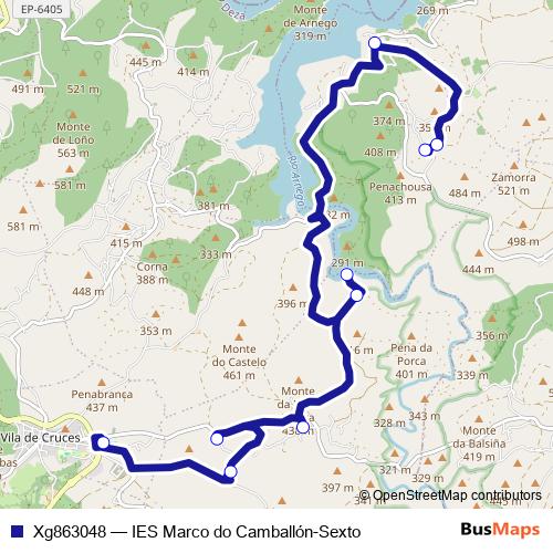 Xg863048 bus Line Map