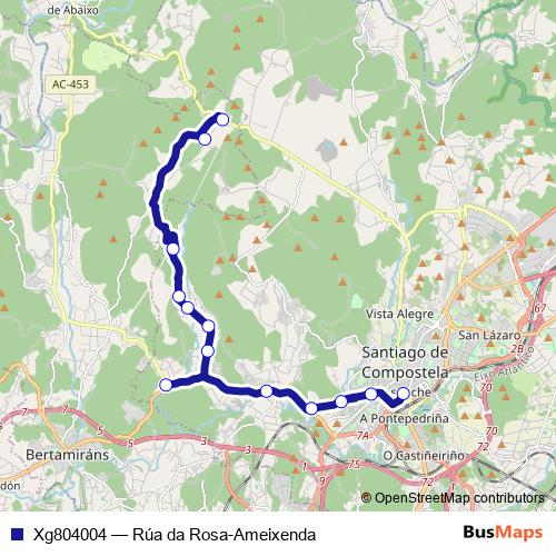 Xg804004 bus Line Map