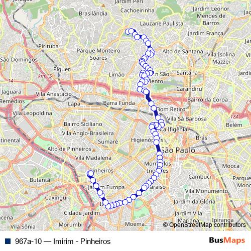 967a-10 bus Line Map