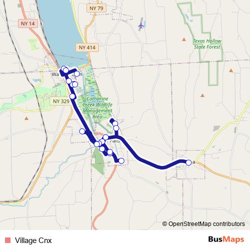 Village Cnx bus Line Map