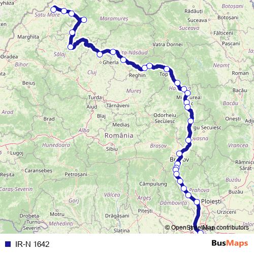IR-N 1642 rail Line Map
