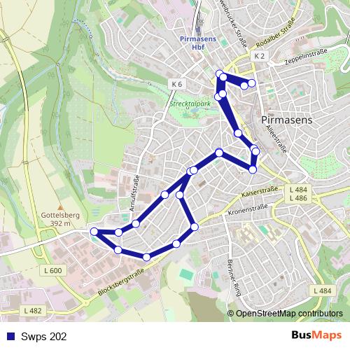 Swps 202 bus Line Map
