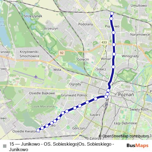 15 tram Line Map