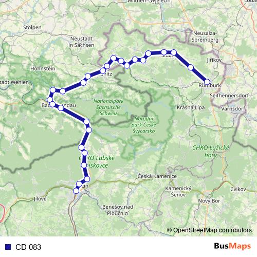 CD 083 rail Line Map