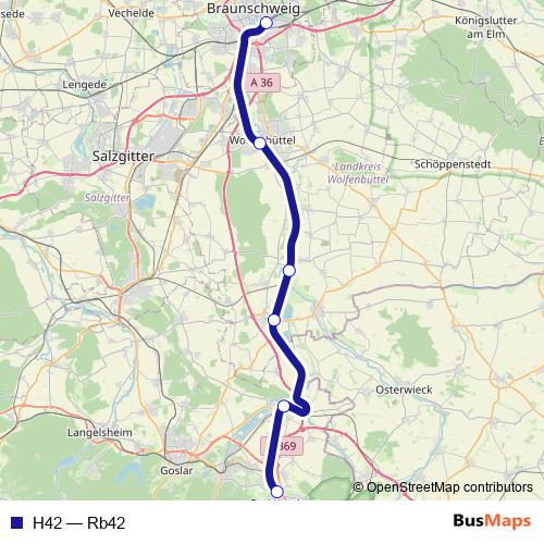 H42 rail Line Map