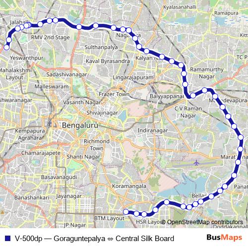 V-500dp bus Line Map