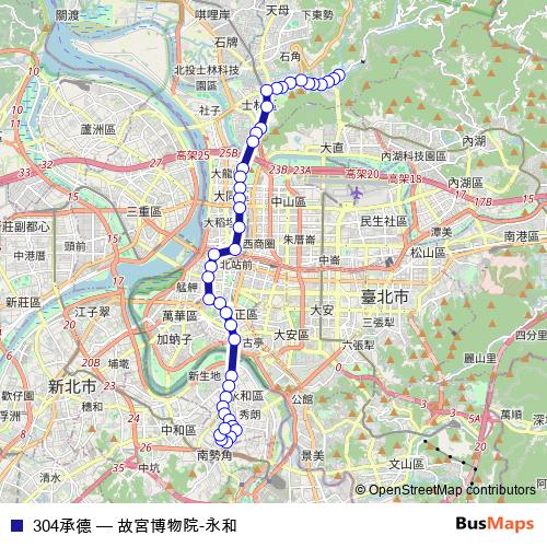 304承德 bus Line Map