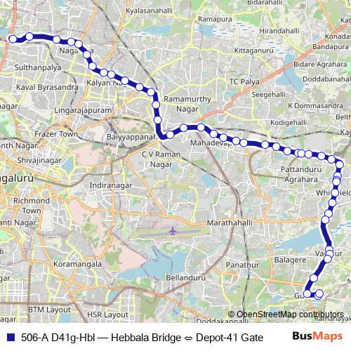 506-A D41g-Hbl bus Line Map